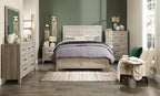 Fauteuil d'appoint 28,5 en tissu aspect lin avec base en bois