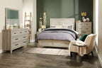 Fauteuil d'appoint 28,5 en tissu aspect lin avec base en bois