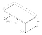 44 Table basse moderne – Gris-brun avec base en verre
