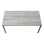 40 tables basses modernes - Plateau gris avec pieds en métal noir
