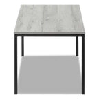 40 tables basses modernes - Plateau gris avec pieds en métal noir