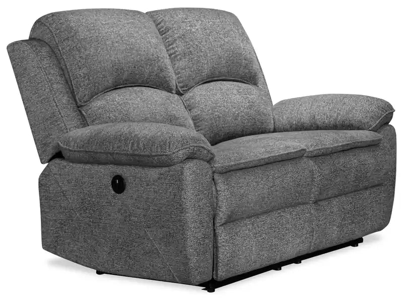 60 Chenille Fabric Power Reclining Loveseat
