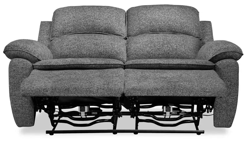 60 Chenille Fabric Power Reclining Loveseat