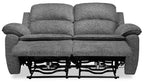 Causeuse inclinable électrique en tissu chenille 60 po