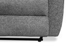 Causeuse inclinable électrique en tissu chenille 60 po