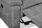 Causeuse inclinable électrique en tissu chenille 60 po