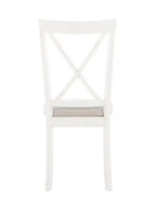 Chaise de salle à manger grise en tissu
