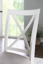 Chaise de salle à manger grise en tissu