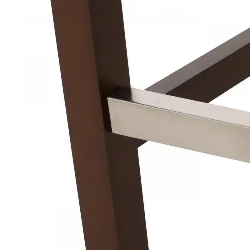 30.5 Counter Height Bar Stools Set Of 2 With Metal Legs And Fabric Upholstery