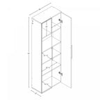 Armoire de rangement de garage à 4 étagères