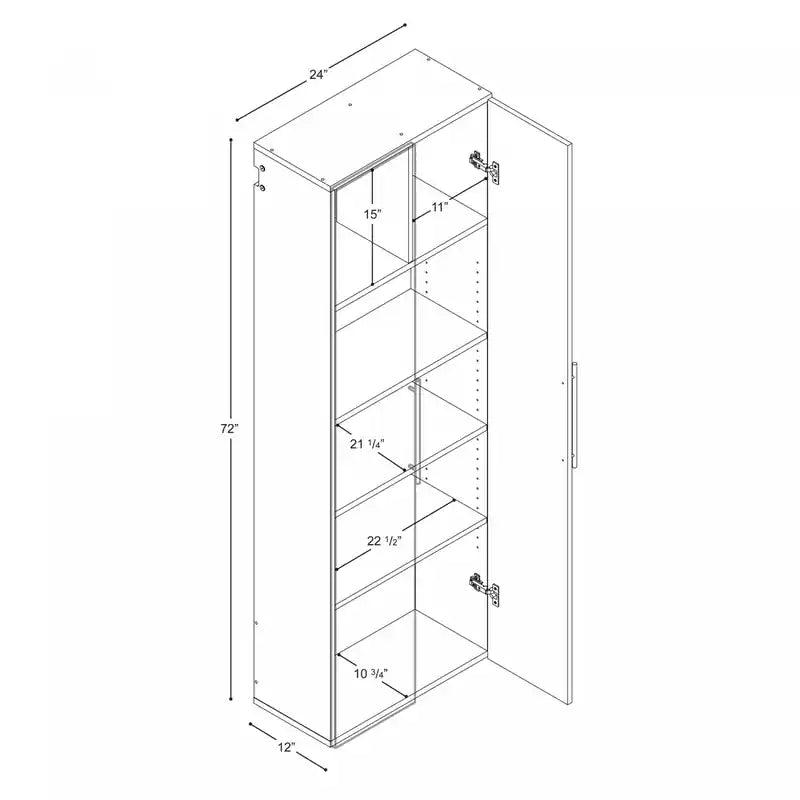 4-Shelf Garage Storage Cabinet