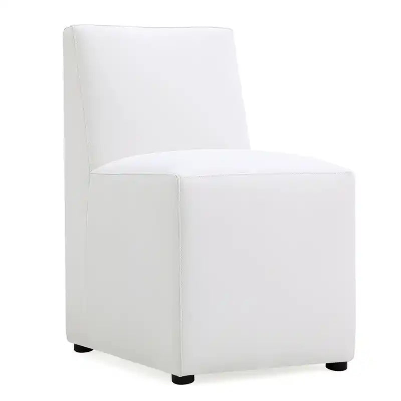 Manhattan Comfort Anna Modern Square Faux Leather Dining Chair