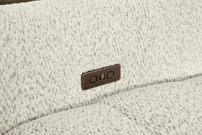 Modular 82 Chenille Fabric Loveseat with Power Sliding