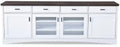 Emry 84 TV Stand with Storage and Cable Management for TVs up to 90- White
