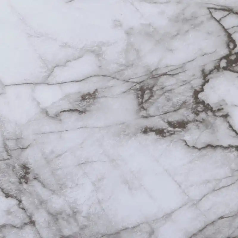 18.25 Chairside Table - White Marble-Look