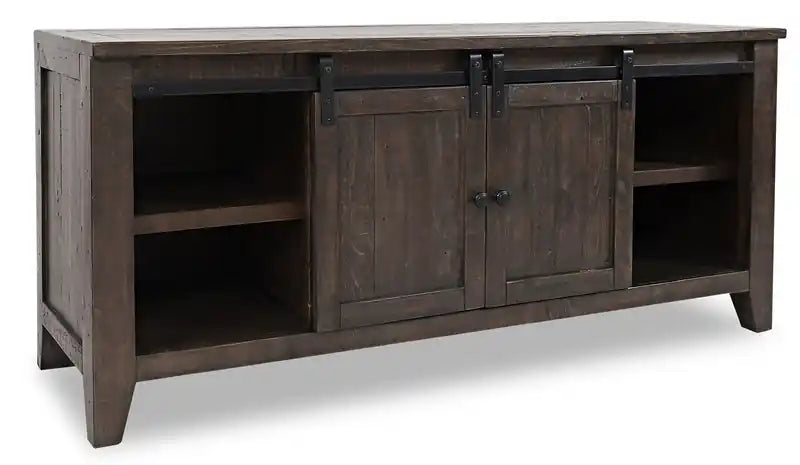 Madison 60 Rustic TV Stand with Storage and Cable Management for TVs up to 65- Brown