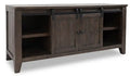 Madison 60 Rustic TV Stand with Storage and Cable Management for TVs up to 65- Brown