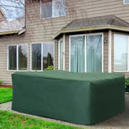 Housse imperméable de patio de jardin vert foncé