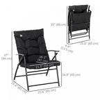 Chaise longue pliante, fauteuil inclinable rembourré avec accoudoirs