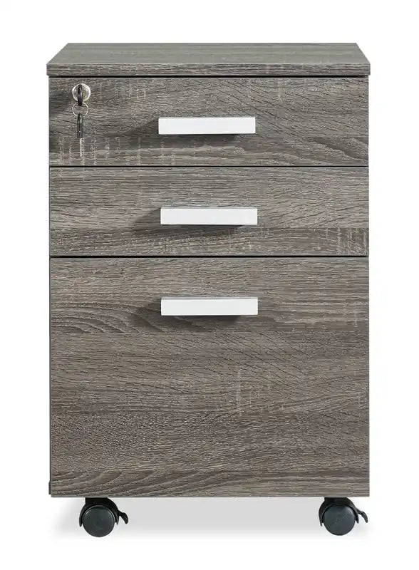 15.75 3-Drawer Lateral Filing Cabinet - Distressed Grey