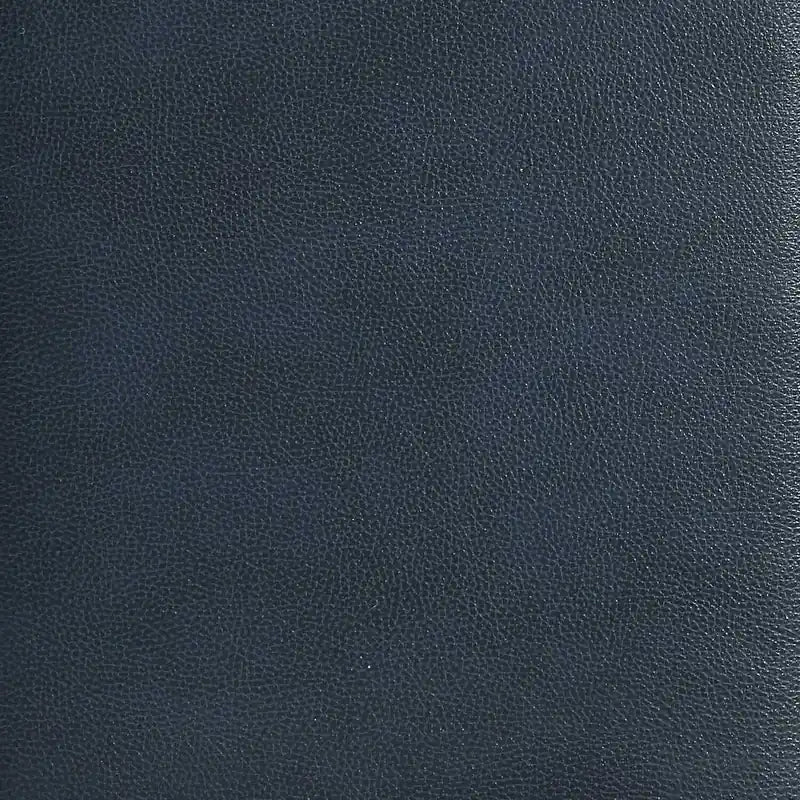 Platform Bed in Navy Vegan-Leather Fabric