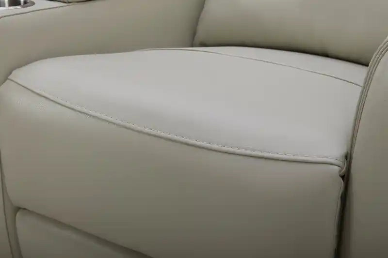 78 Top-Grain Genuine Leather Power Reclining Loveseat with Console - Silverado Chocolate Brown