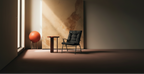 Wide Shot – Black Chair Luxury Interior